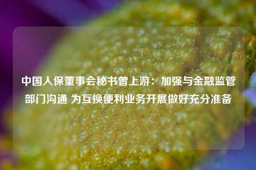 中国人保董事会秘书曾上游：加强与金融监管部门沟通 为互换便利业务开展做好充分准备