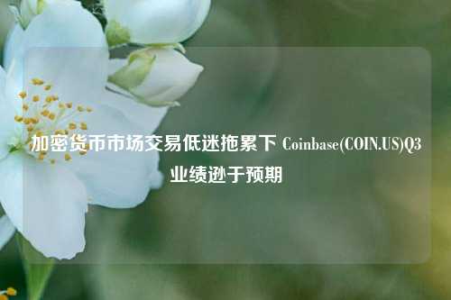 加密货币市场交易低迷拖累下 Coinbase(COIN.US)Q3业绩逊于预期