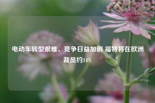 电动车转型艰难、竞争日益加剧 福特将在欧洲裁员约14%