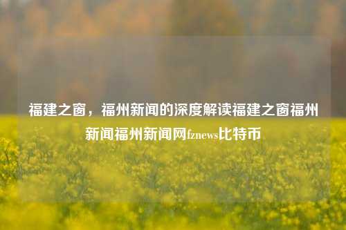 福建之窗，福州新闻的深度解读福建之窗福州新闻福州新闻网fznews比特币