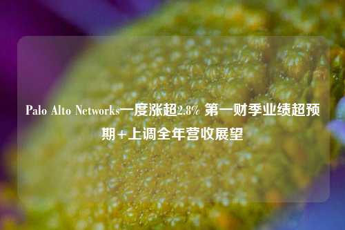 Palo Alto Networks一度涨超2.8% 第一财季业绩超预期+上调全年营收展望