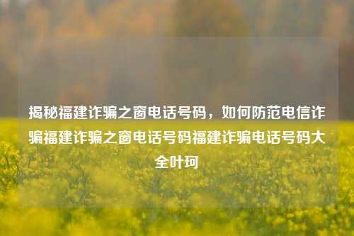 揭秘福建诈骗之窗电话号码，如何防范电信诈骗福建诈骗之窗电话号码福建诈骗电话号码大全叶珂