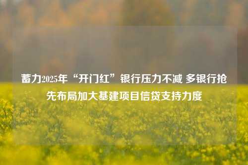 蓄力2025年“开门红”银行压力不减 多银行抢先布局加大基建项目信贷支持力度