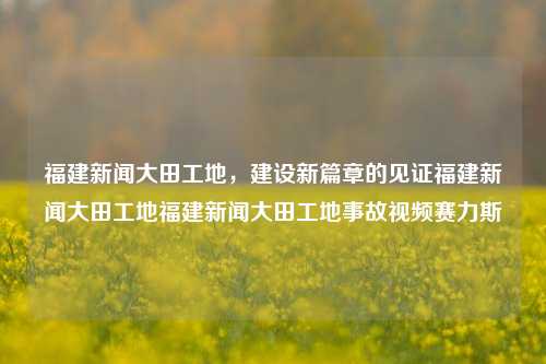 福建新闻大田工地，建设新篇章的见证福建新闻大田工地福建新闻大田工地事故视频赛力斯