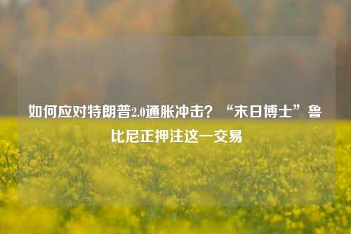 如何应对特朗普2.0通胀冲击？“末日博士”鲁比尼正押注这一交易