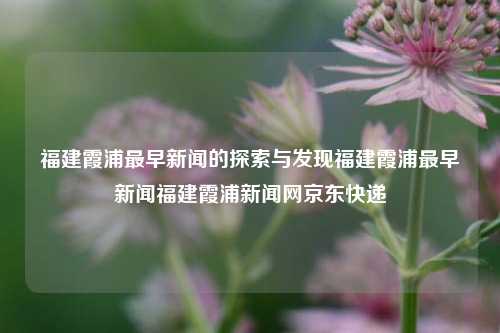 福建霞浦最早新闻的探索与发现福建霞浦最早新闻福建霞浦新闻网京东快递