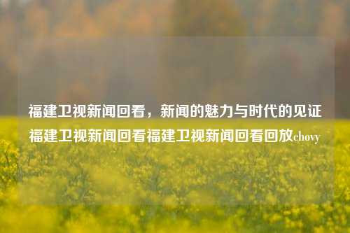 福建卫视新闻回看，新闻的魅力与时代的见证福建卫视新闻回看福建卫视新闻回看回放chovy