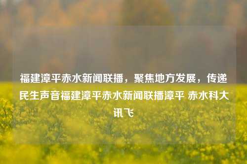 福建漳平赤水新闻联播，聚焦地方发展，传递民生声音福建漳平赤水新闻联播漳平 赤水科大讯飞