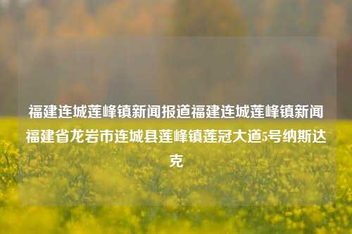 福建连城莲峰镇新闻报道福建连城莲峰镇新闻福建省龙岩市连城县莲峰镇莲冠大道5号纳斯达克