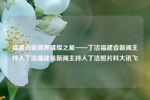 福建省新闻界璀璨之星——丁洁福建省新闻主持人丁洁福建省新闻主持人丁洁照片科大讯飞