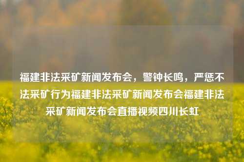 福建非法采矿新闻发布会，警钟长鸣，严惩不法采矿行为福建非法采矿新闻发布会福建非法采矿新闻发布会直播视频四川长虹