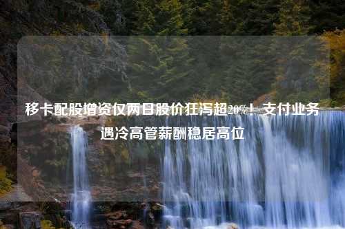 移卡配股增资仅两日股价狂泻超20%！支付业务遇冷高管薪酬稳居高位