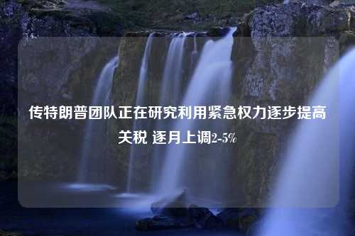 传特朗普团队正在研究利用紧急权力逐步提高关税 逐月上调2-5%